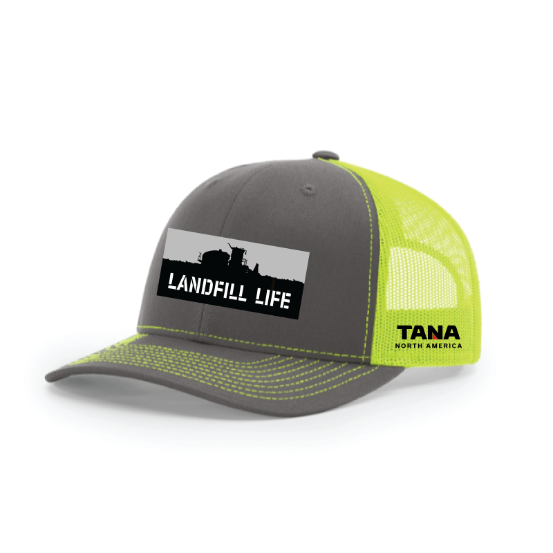 Landfill Life Hat – Safety Green